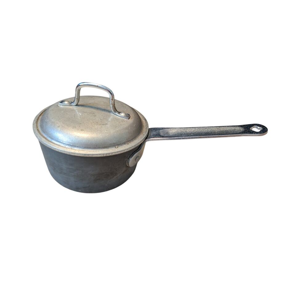 Vintage Club Cast Aluminum Small 6" Saucepan Covered Cooking Pot With Lid
